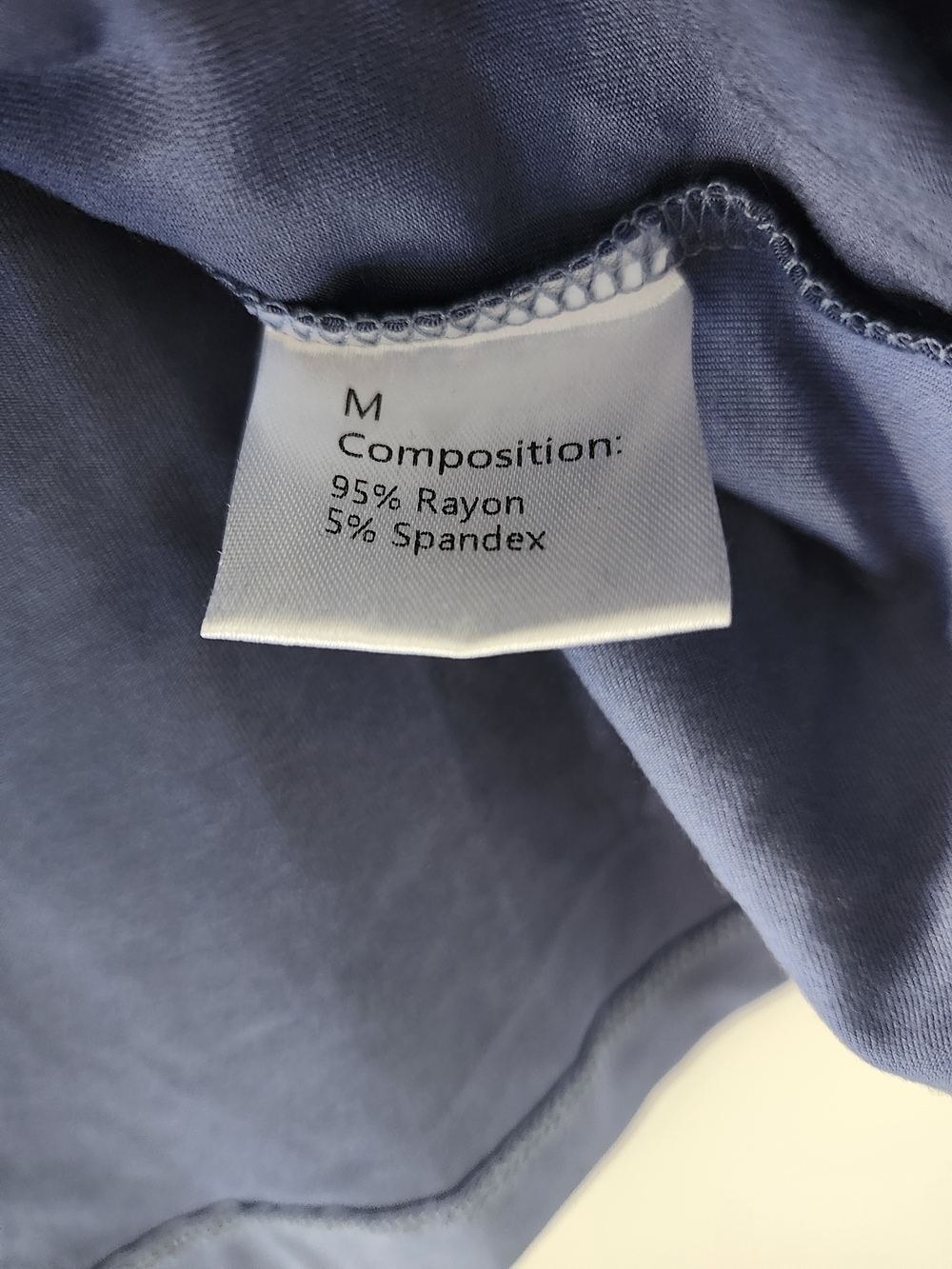 NWT Aleeza Paris Slate Blue Buttery Soft Rayon Blend Dolman Sleeve Top M - Picture 5 of 6
